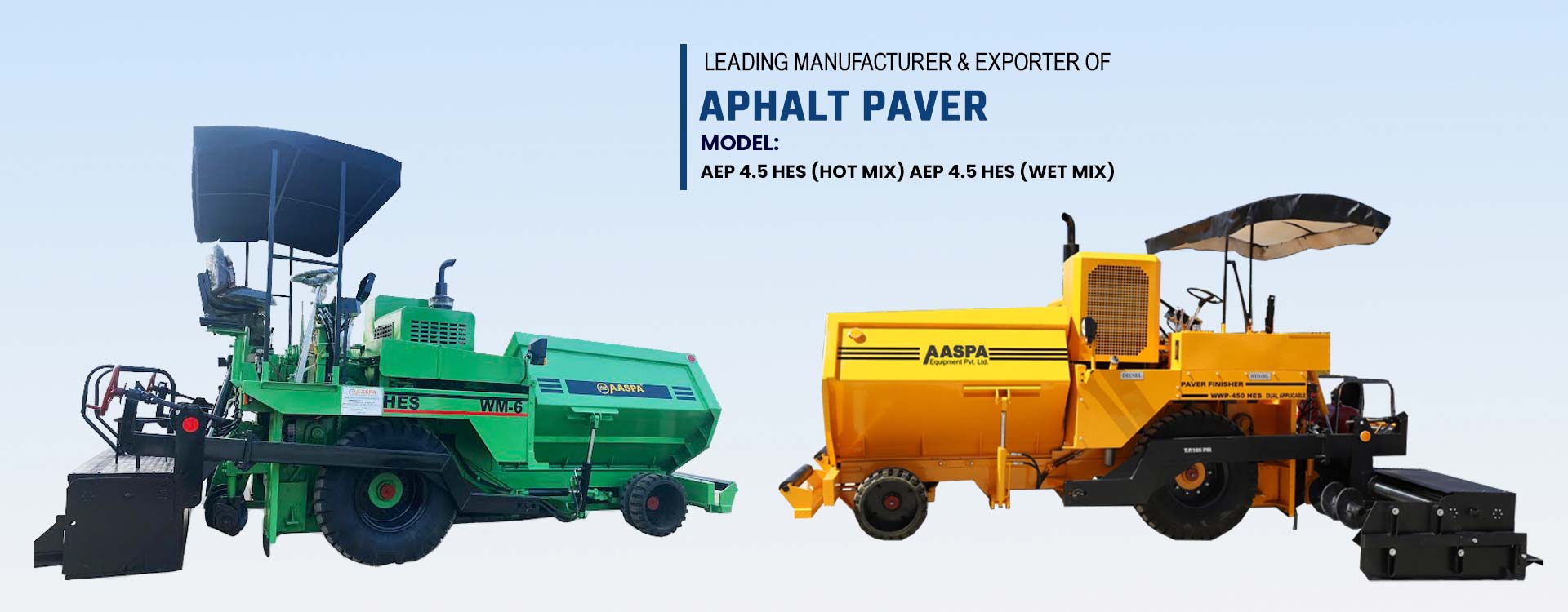 Asphalt Paver Exporter in India