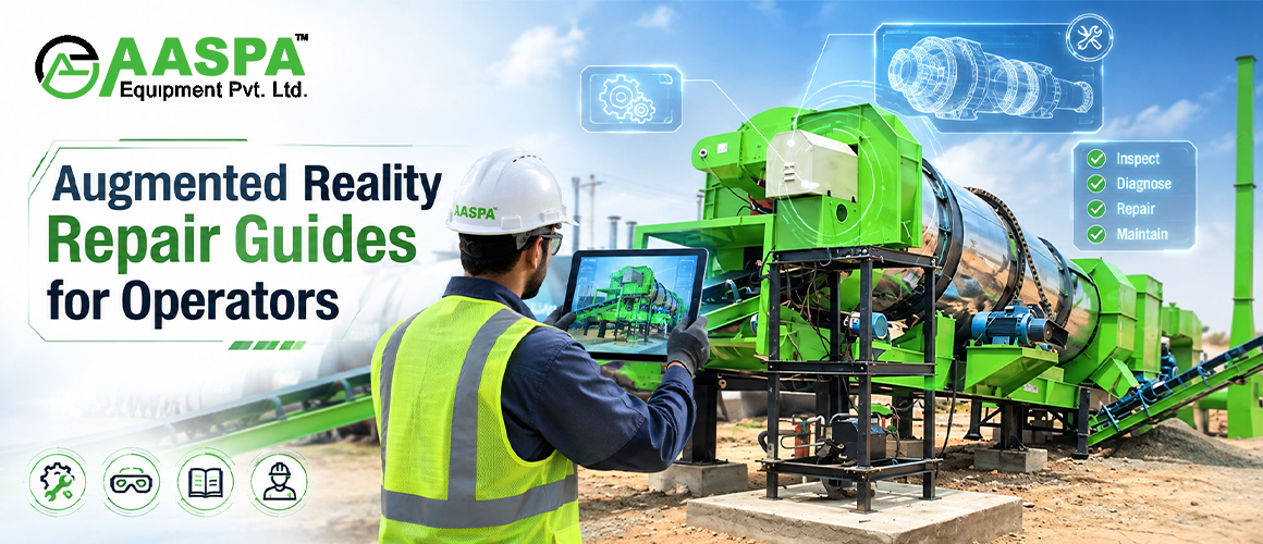 Augmented reality repair guides helping equipment operators with machinery maintenance
