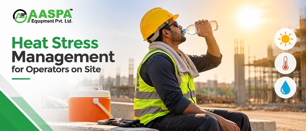 Heat stress management for operators working on site